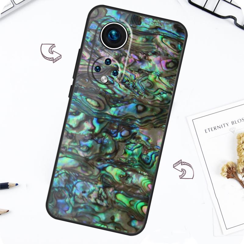 Abalone Sea Shell Texture Case For Honor Magic 7 Lite 5 6 Pro Honor 200 50 70 90 Lite X8b X9a X8a X8 X9 X9c X9b Cover