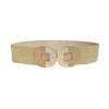Style Wide Leather Belt For Women With Adjustable Metal Hook Buckle For Coat And Dress