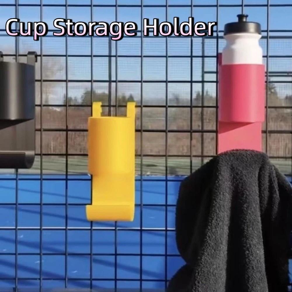 3D Printed Paddle Tennis Towel Rack Heavy Duty Plastic Water Bottle Holder Portable Cup Storage Holder Designed for Players