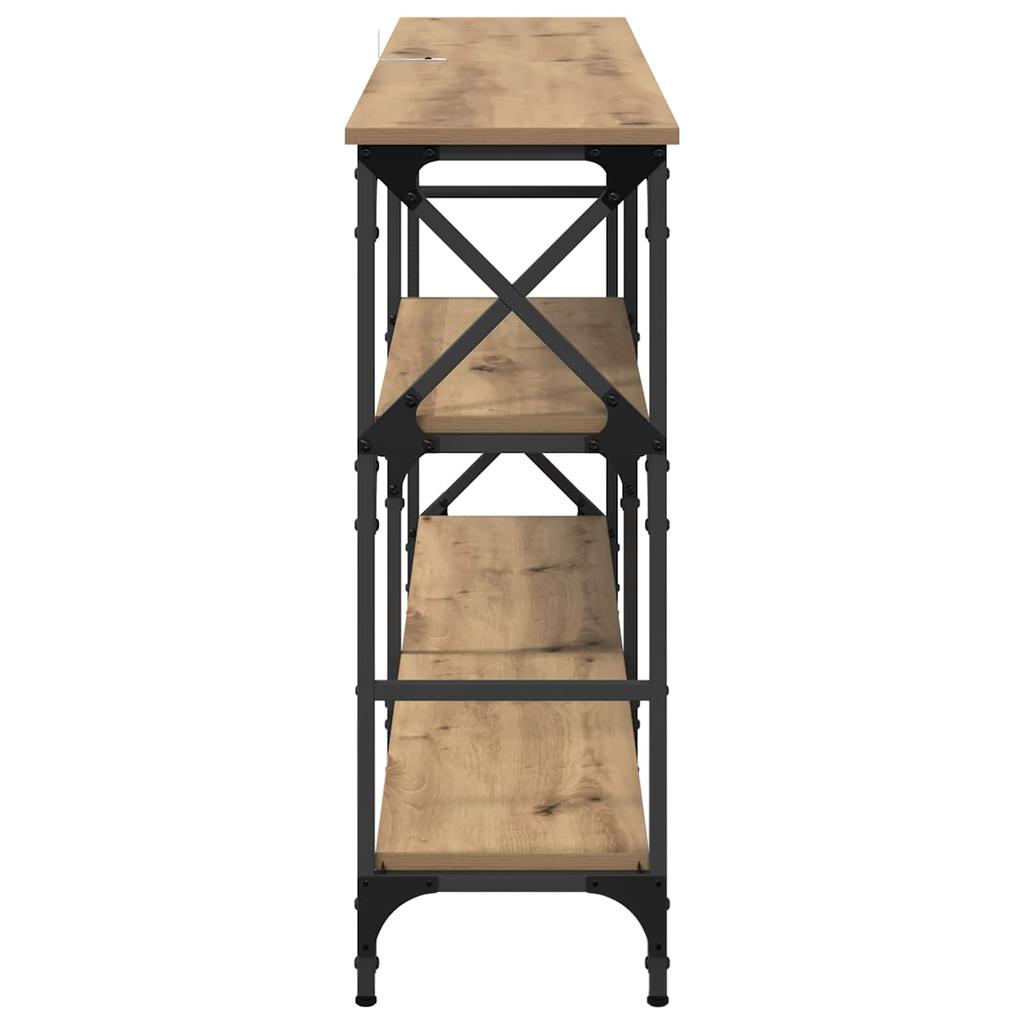 Artisan Oak Console Table 150 X 29 X 76.5 Cm Particleboard