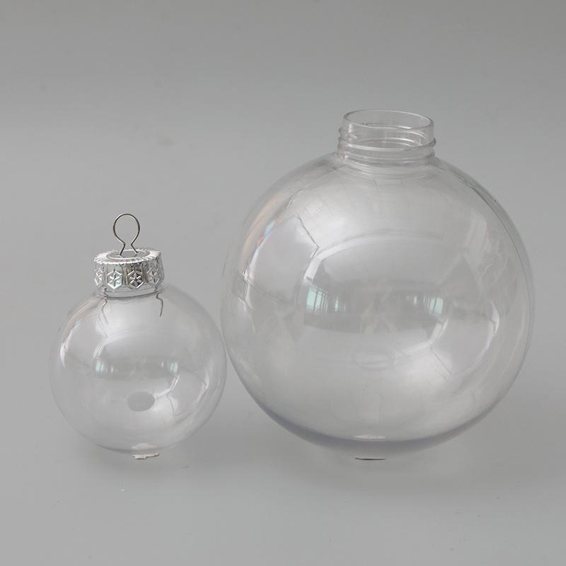 Clear PVC Christmas Tree Ornament - DIY Hollow Round Pendant Ball