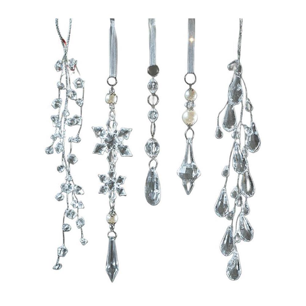 Christmas Tree Decoration Pendant Christmas Transparent Pendant Decoration Elegant For Festivals And Parties Acrylic