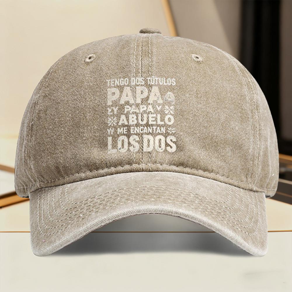 pc of a New Baseball Cap Featuring a Retro Print with Titles for Dads And Grandpas Designed for Adults And Adjustable for Casu