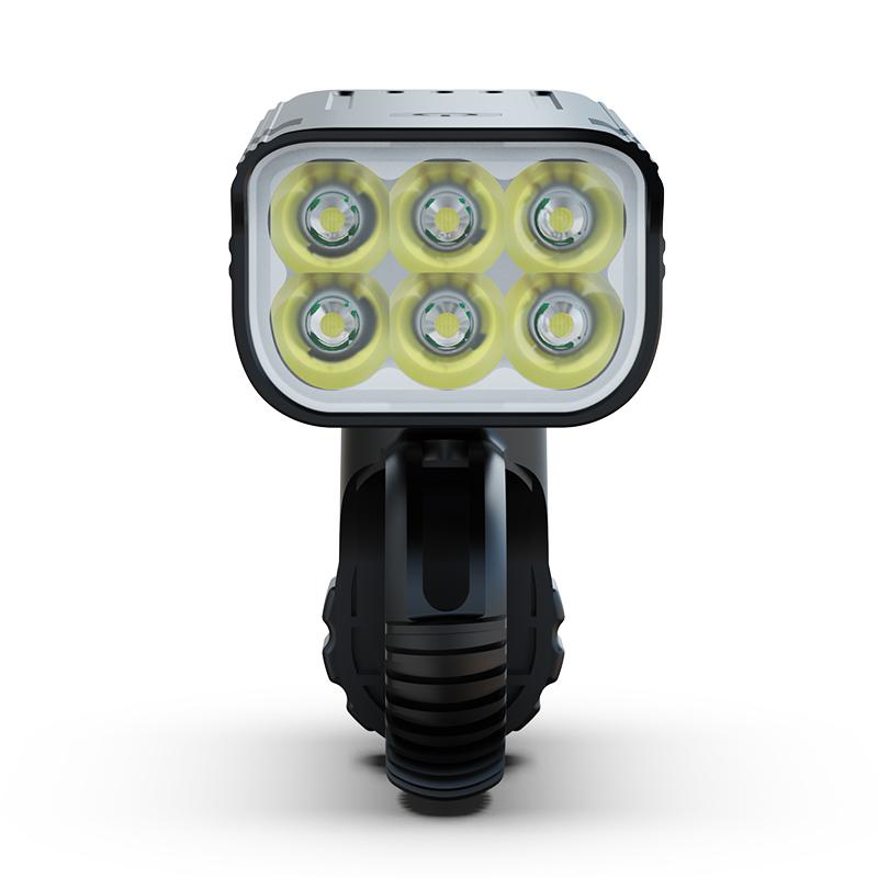 KX6 Fahrradscheinwerfer, Aufladen der Hochleistungs-Taschenlampe, Fahrradausrüstung, Fahrradzubehör für Nachtfahrten, Berglichter