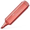 Marqueur-feutre - Faber-Castell - Textliner 46 - Métallique - Rouge - 10 Unités