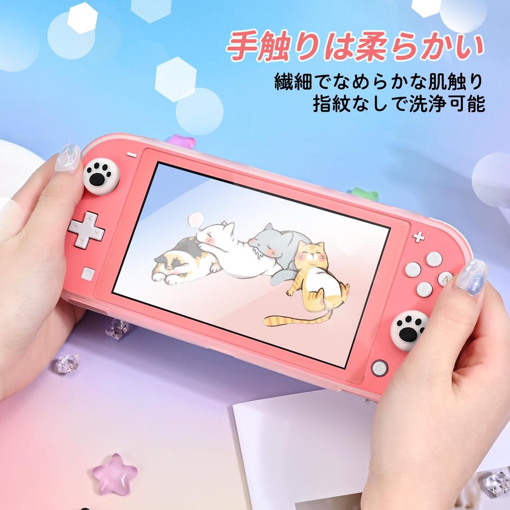DLseego Switch Lite Cat Meme Switch Lite Switch Lite Switch Lite Transparent Switch Lite Full Light and Easy To Put On and Take Made of Analog Stick