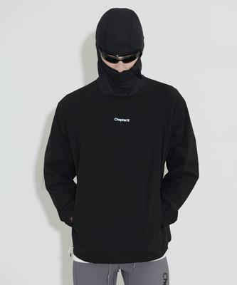 CCCRISPYYY Zipper Pocket Ranger Hoodie (Black)