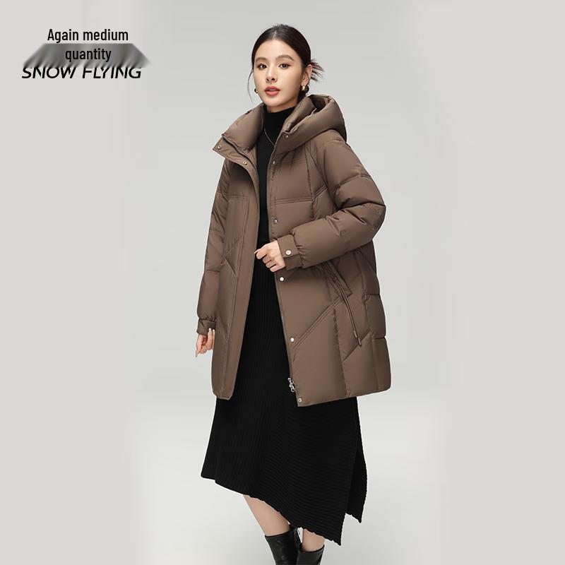 

SNOWFLYING Women s Loose Fit Duck Down Winter Coat L