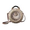 Women Bag Novelty Real Working Clock Shoulder Crossbody Bags PU Leather Handbags for Women