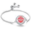 Crystal Rhinestone Aromatherapy Tree of Life Bracelet - Adjustable Titanium Steel with Essential Oil Compartment.