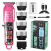 Professional Electric Hair Clipper with Transparent LCD Display for Barbers