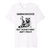 Undiagnosed But Something Ain't Right Funny Raccoon Meme T-shirt Men Women 100% Cotton T Shirts Short Sleeve Tops 0728-1