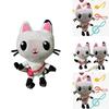 Adorable Gabby's Dollhouse Music Plush Toy Cartoon Stuffed Cat Plushie Doll For Kids