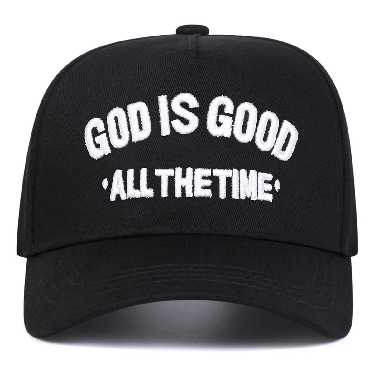 

Unisex God Is Good Letter Embroidery Baseball Caps Spring Autumn Outdoor Adjustable Casual Hats Sunscreen Hat Sports Cap