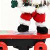 Christmas Santa Decor Music Scooter Seasonal Desk Decoration Festive Desktop Decoration For Kids Home Office Bedroom Bookshelf