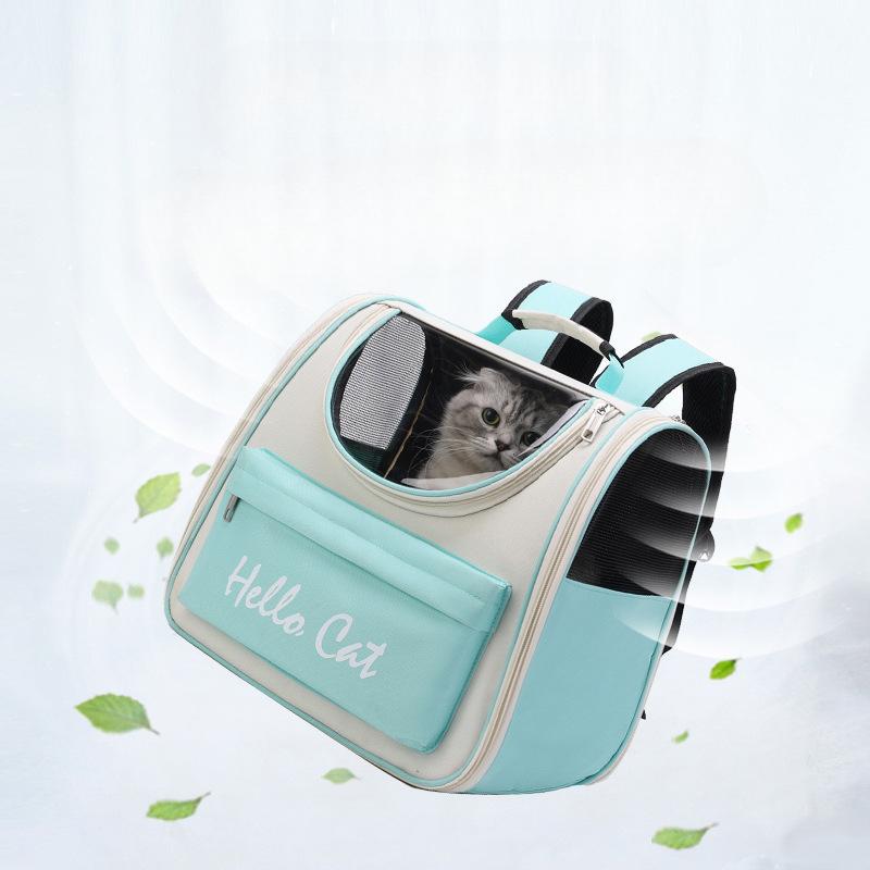 Cat Bag Portable Large Capacity Breathable Cat Pet Backpack Space Capsule Dog Bag Backpack Canvas Dog Bag