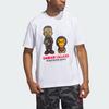 Adidas X Bape Collaboration Dame 9 FW24 Graphic Logo Cartoon Short Sleeve T-Shirt Men Tops White JF1155