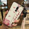 Flower Anti-knock Phone Case For Xiaomi Redmi 8 Silicone Wristband Anti-dust Soft case Fashion Design Phone Holder Ring