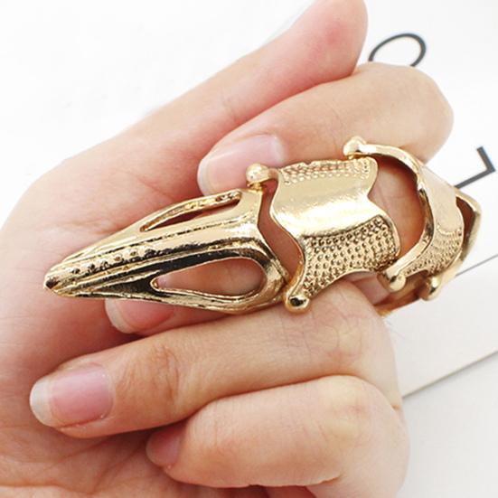 Halloween Ring Vintage Exaggerated Alloy Gothic Punk Horrible Finger Rings for Parties