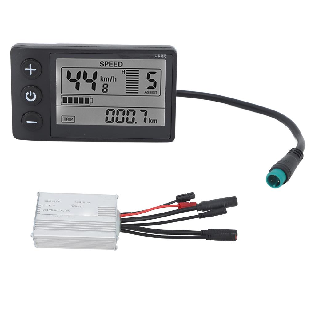 Controller per Bicicletta con Pannello S866 36V 48V 17A 250W 350W Controller Motore Guscio Metallico Impermeabile Kit di Conversione per Bicicletta per