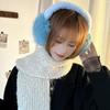 Luochi Knitting Plush Earmuffs for Women - Cute Fluffy Ear Protection for Winter, Cycling, and Cold Weather 