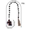 Halloween Wooden Bead Pendant Creative Witch Castle Pendant Ghost Party Decoration