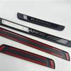 Pour Skoda Karoq Accessoires plaque de seuil de porte de voiture protection couvercle pédale de seuil extérieur pièces de style de voiture 2018