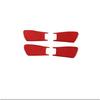 For Honda Civic 11th Up - Red Carbon Fiber Inner Door Bowl Cover Trim 4*