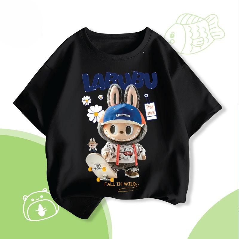 LABUBU Stilvolles Jungen-T-Shirt-Kombiset Leicht & Atmungsaktiv für Sommerliche Freizeitkleidung