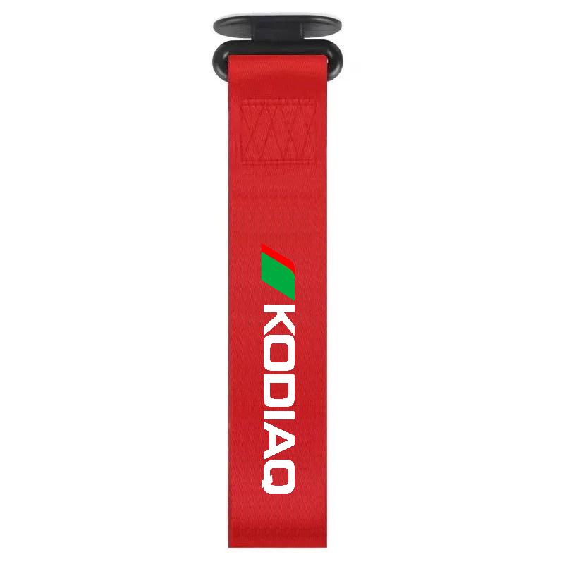 WUM1 Car Bumper Decoration Nylon Tow Truck with Personalized Tow Rope for Skoda Octavia Superb Rapid Kodiaya Kamia Scala Citigo