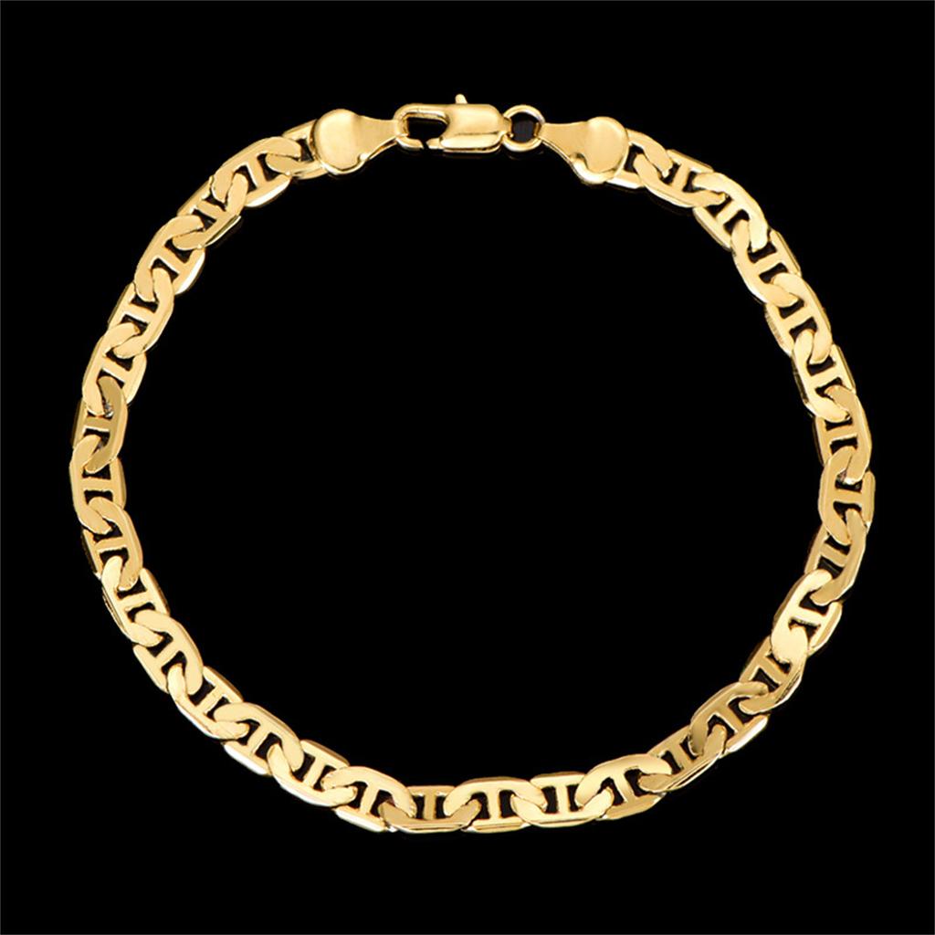 Goldfarbenes Herren-Fußkettchen aus Legierung für festliche Geschenke, Geschenke für Männer