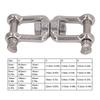 304 Stainless Steel Double Jaw Shackle Rustproof Universal Jaw Anchor Connector for Hardware Lifting Connection