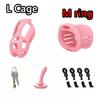 Male Chastity Cage Chastity Lock with Cock Rings for Beginner Sissy Chastity Belt BDSM Abstinence Peins Plug Fetish Sex Toys 18+