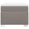 Maison Exclusive - Sommier à lattes de lit avec matelas Taupe 100x200 cm Tissu
