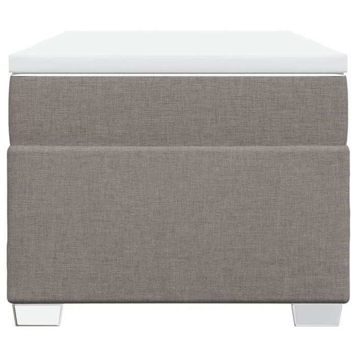 Maison Exclusive - Sommier à lattes de lit avec matelas Taupe 100x200 cm Tissu