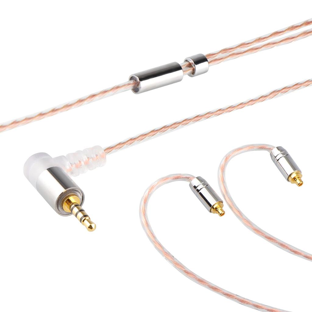 LINSOUL TRIPOWIN Karen Kopfhörerkabel mit 2,5 mm 3,5 mm 4,4 mm vergoldeten Steckern und QDC MMCX 0,78 mm 2-Pin Anschlüssen (MMCX, 2,5 mm Stecker)