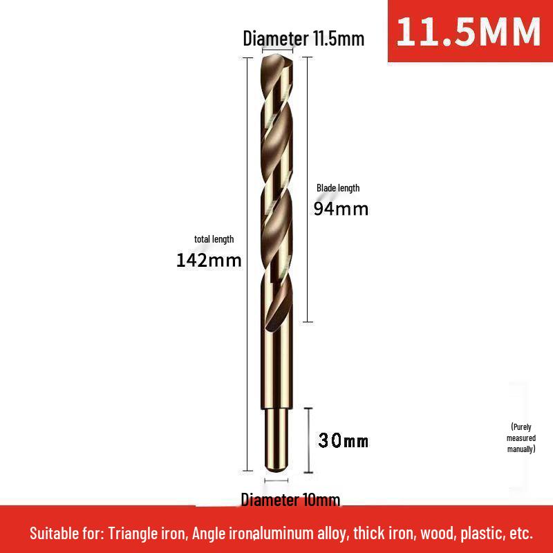 Cobalt Stainless Steel Twist Drill Bit Set for Metal, Aluminum, and Angle Iron