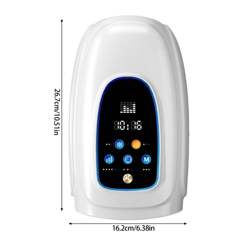 Hand Massage Adjustable Heat Compression 3 Therapeutic Mode 5 Intensity Levels LCD Screen for Carpal Tunnel Relief
