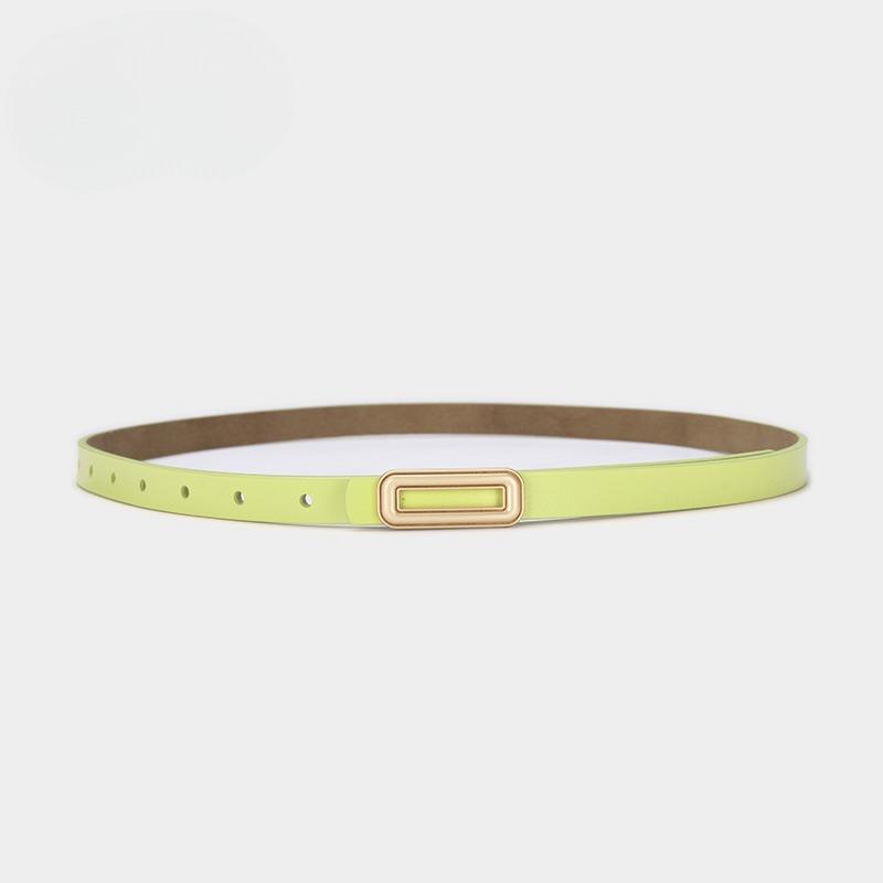 Korean Retro Leather Belt for Women Versatile Decorative Belt with Dress Trousers Jeans Belt