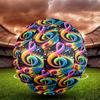 Piano Note Indoor Soccer Ball Size 5 Colorful All Ages Machine Stitched PVC Competition Ready Durable High-Bounce