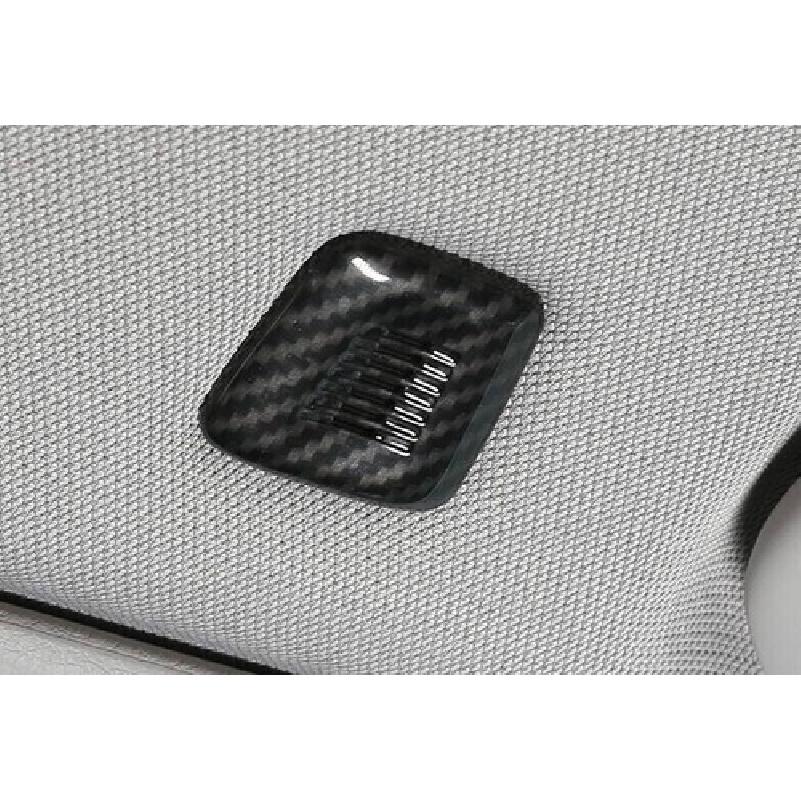 For BMW 5 Series ABS Carbon Fiber 2018-2022 Car Inner Microphone Cover Trim 2PCS
