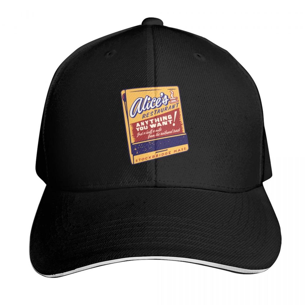 Alices Restaurant Baseball Cap Ball Cap hats on offer Custom Cap western Hat Women Beach Fashion Unisexs