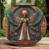 2D Flat Aluminum Wall Art Egyptian Sun God Ra Hieroglyphic Design