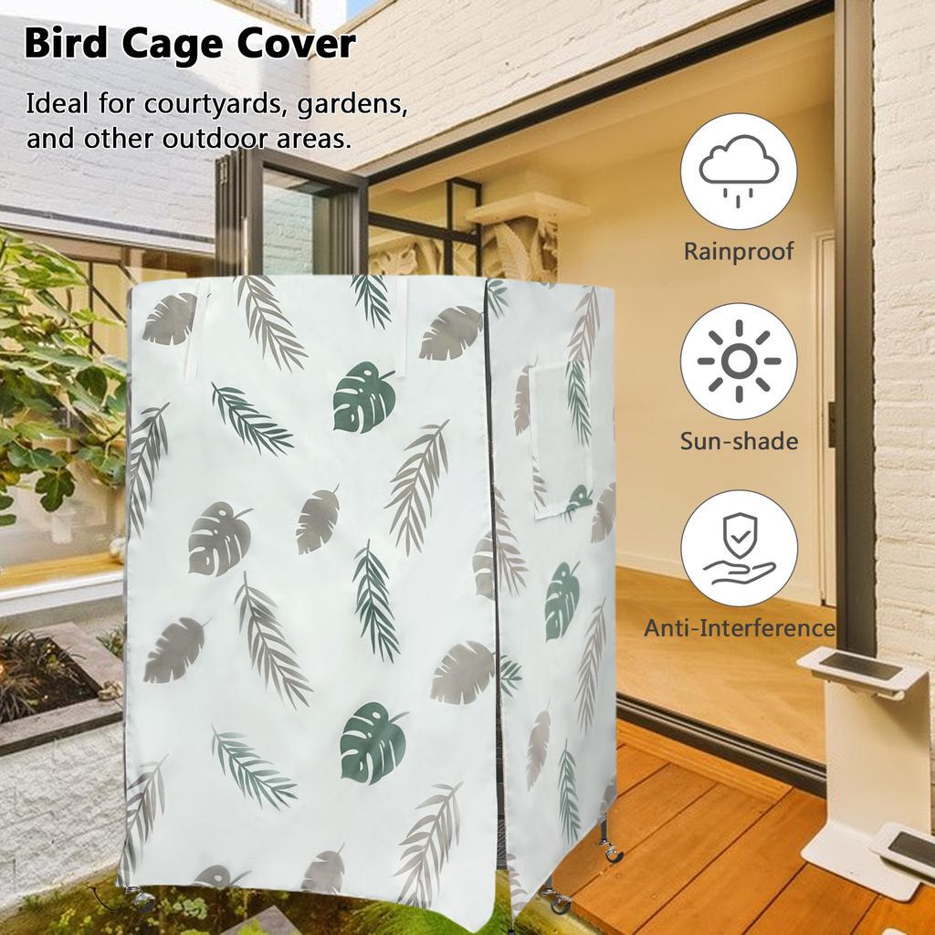 Duży Pokrowiec na Klatkę dla Ptaków na Zewnątrz do Ogrodu Klatka dla Zwierząt Wodoodporny Odporny na Słońce Oddychający na Zewnętrzny Dziedziniec