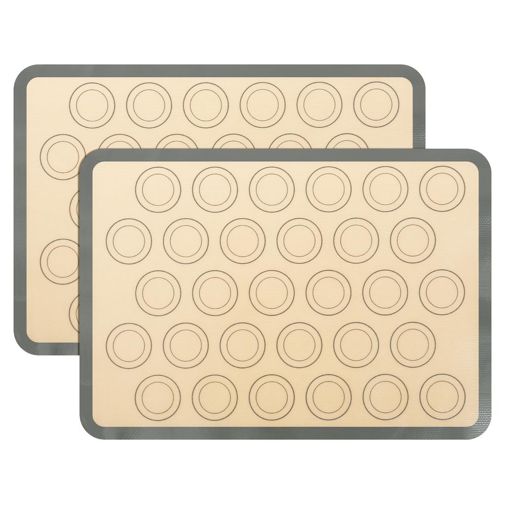 Macaron Silikon Bakmatta Non-Stick Ugnsplåtsfoder Bageriverktyg Kaka Ugnsunderlägg för Kaka /Bröd/ Macaron Baktillbehör