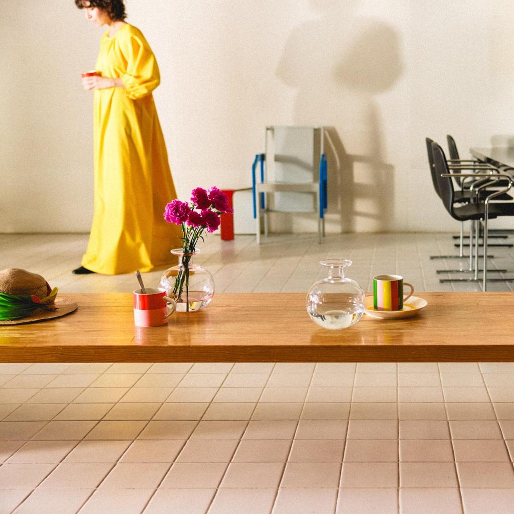 [Officially Imported] Arabia Vucco Mug, Pink/Red, Approx. 0.35L Capacity