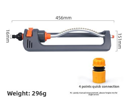 Oscillating Sprinkler Indestructible Rustproof Automatic Swing Irrigation Sprinkler for Large Lawn Yard and Garden Gass жёлтый