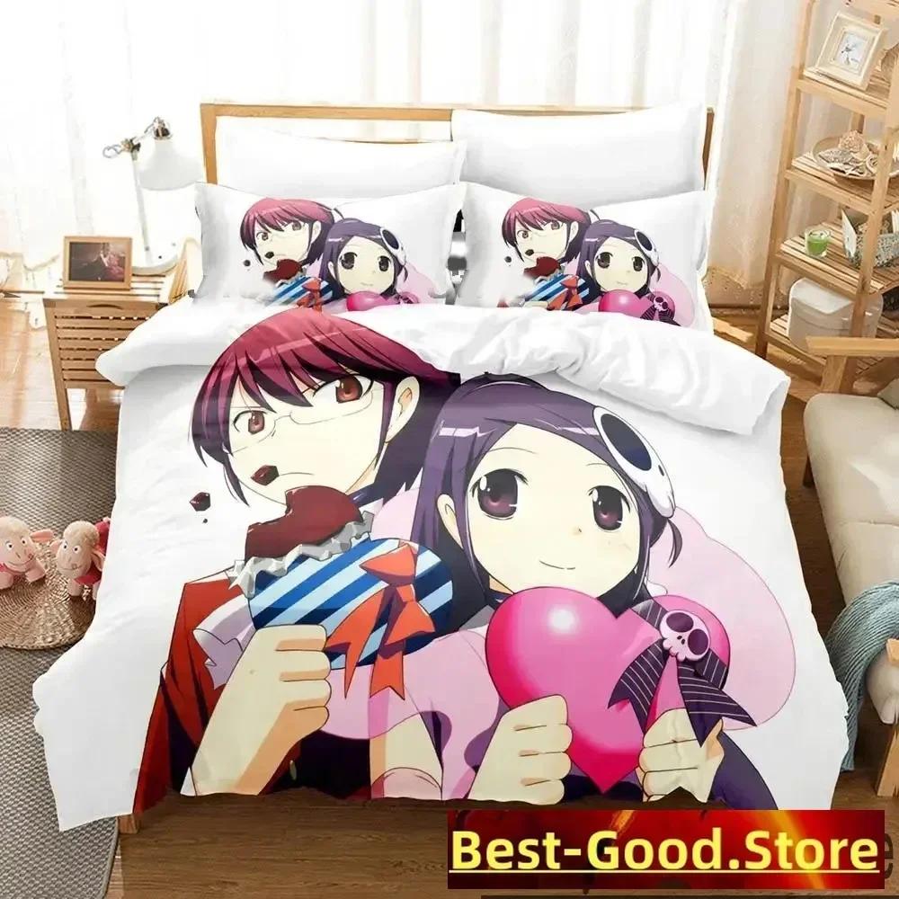 3D Print Anime The World God Only Knows Bedding Set Boys Girls Twin Queen King Size Duvet Cover Pillowcase Bed Boys Adult