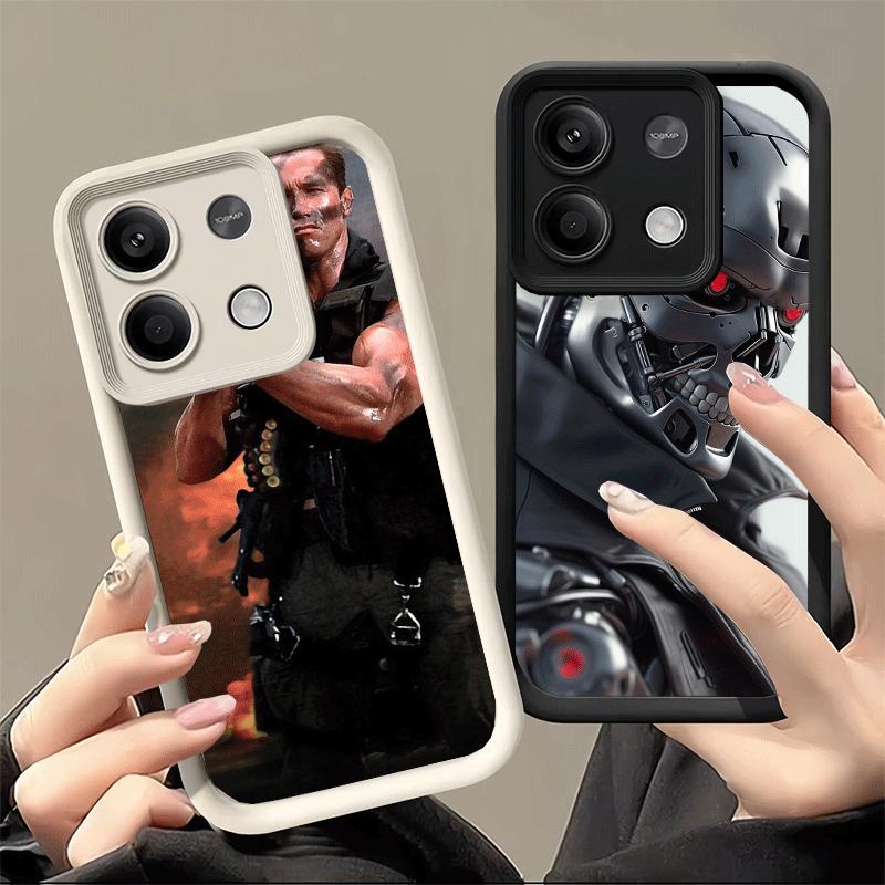 Phone Case for Xiaomi Redmi Note 15 14 13 Pro Plus Terminator Arnold Schwarzenegger Shell 12S 11 11S 11T 5G 14S Soft Silicone Fu