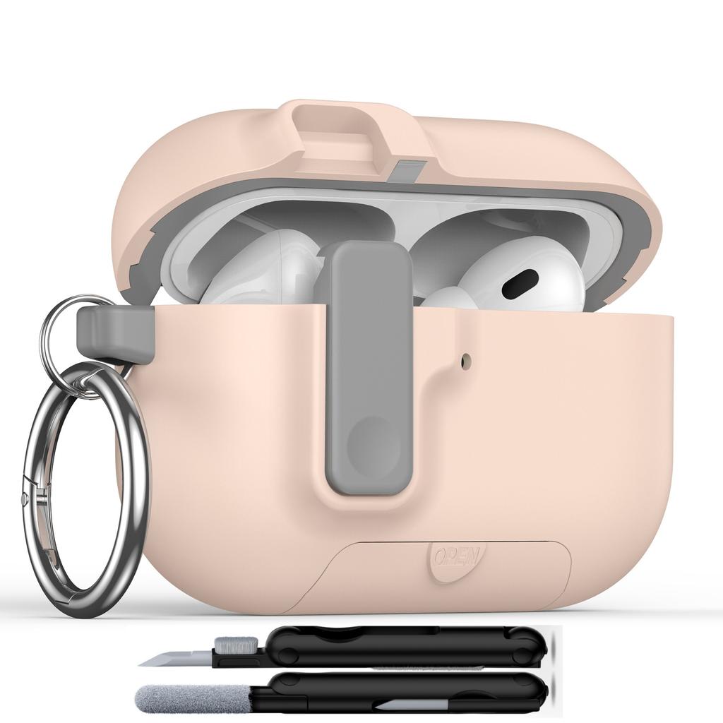 For AirPods Pro 3 Case 2025 with Cleaner Kit for Apple AirPods Pro 3rd Generation Case Safety Lock AirPod Pro 3 Case Accessories